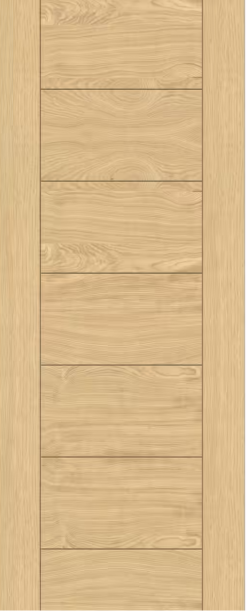 7 panel oak door